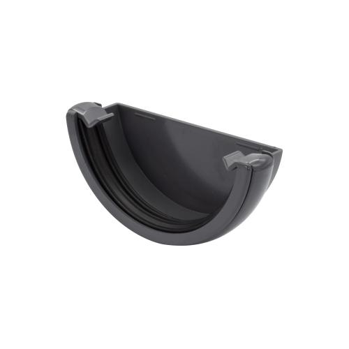 External Stop End Round Anthracite Grey