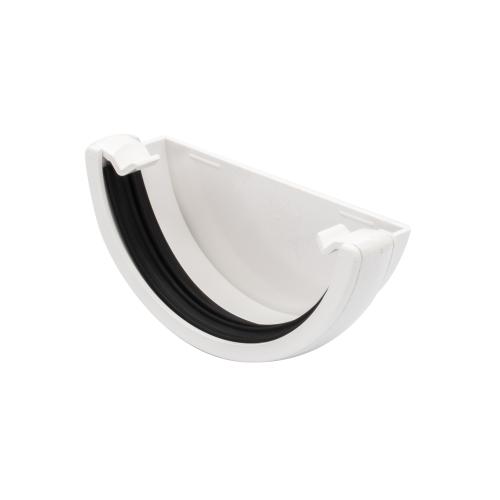 External Stop End Round White