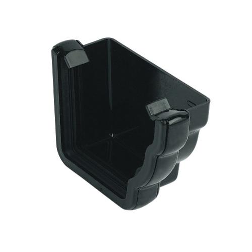 R/H External Stop End Ogee Black