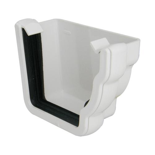 R/H External Stop End Ogee White