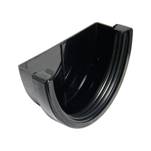 Xtraflo External Stop End Gutter 6" Black