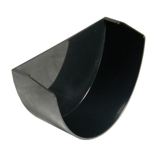 Xtraflo Internal Stop End Gutter 6" Black