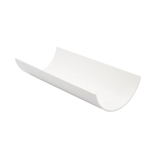 4M Half Round Gutter White (800 Centres)