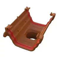 Freeflow Running Outlet Ogee Caramel
