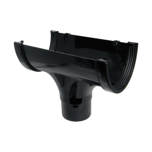 Xtraflo Running Outlet Gutter 6" Black