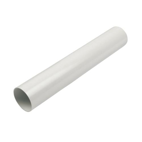 2.75M Round Down Pipe White
