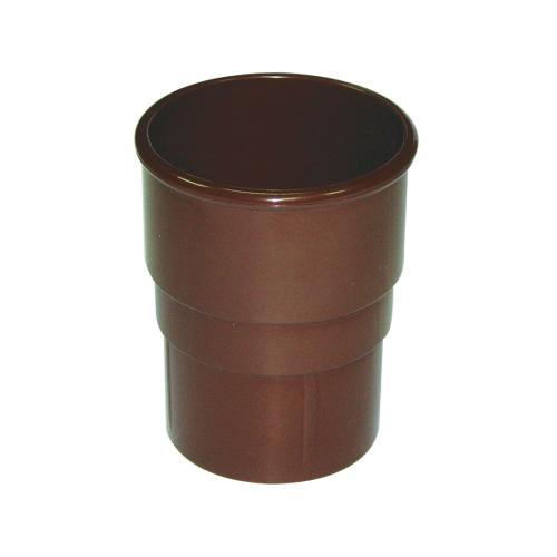 Pipe Socket Round Brown