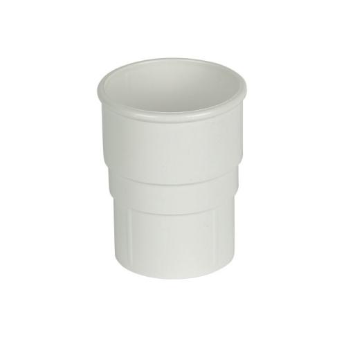 Pipe Socket Round White