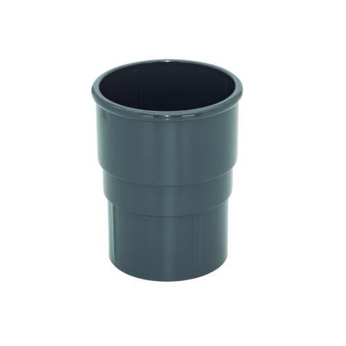 Pipe Socket Round Anthracite Grey