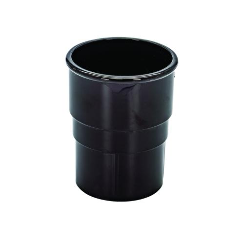 Pipe Socket Round Black