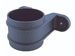 Freeflow Downpipe Socket with Fixing Lugs Round Cast Effect