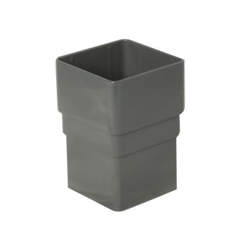 Pipe Socket Square Anthracite Grey