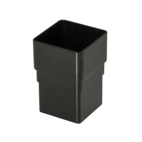 Pipe Socket Square Black