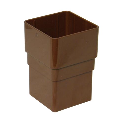 Pipe Socket Square Brown