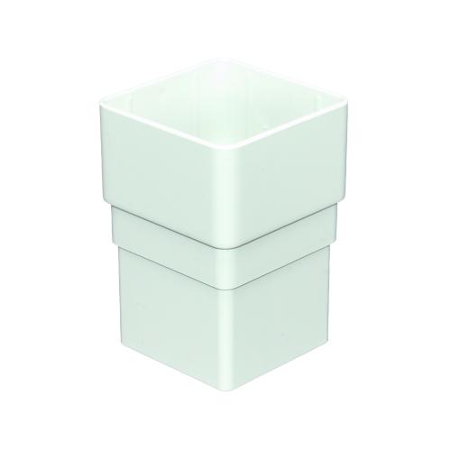 Pipe Socket Square White