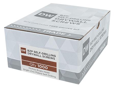38mm BZP Self Drilling Dry Wall Screw (1000)