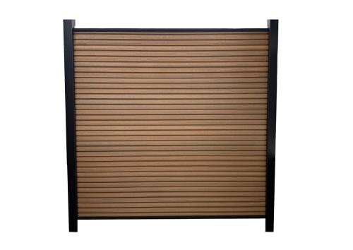 Slatted SG - Cedar - Composite Fence - (Aluminium Post)