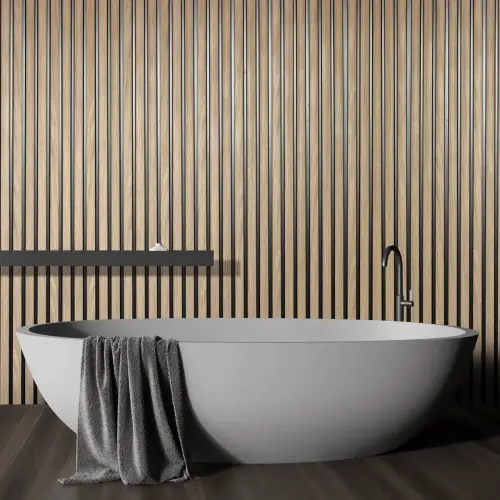 Slat Legends Internal Water Resistant Panelling 2.9m x 121.5mm Ash