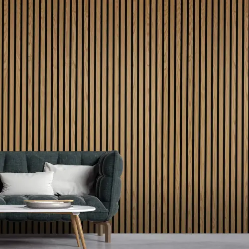 Slat Legends Ultra Internal Acoustic Panelling 2.4m x 600mm Natural Ash