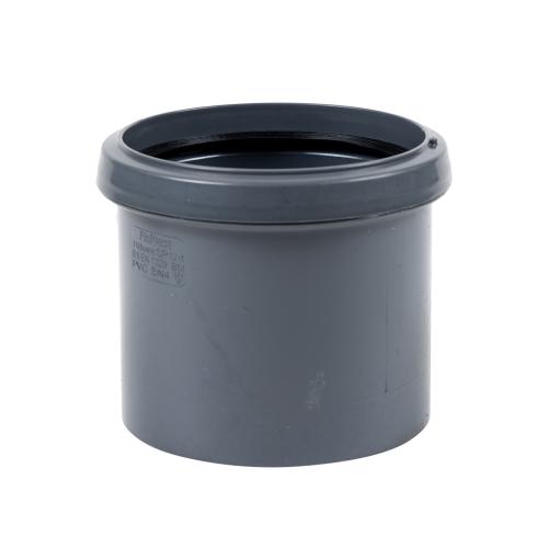 Pipe Coupler Single Socket Push Fit Anthracite Grey
