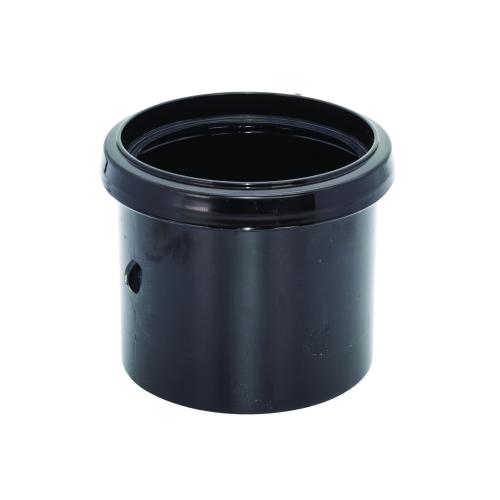 Pipe Coupler Single Socket Push Fit Black