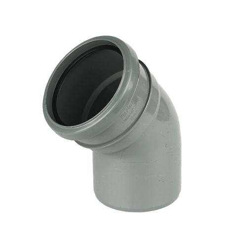 135* Bend Single Socket Push Fit Grey