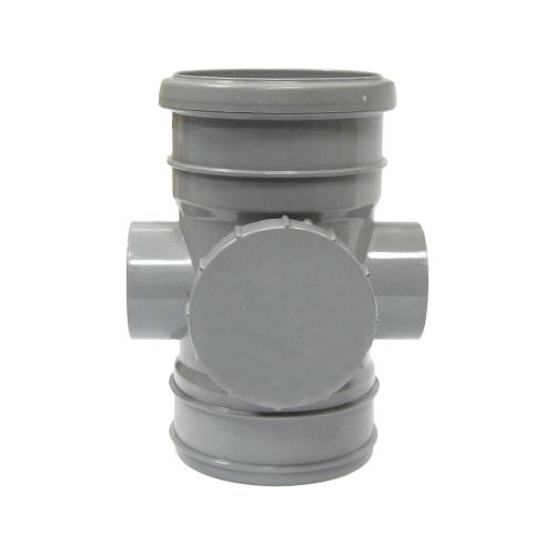 Access Pipe Socket/Solvent Push Fit Grey