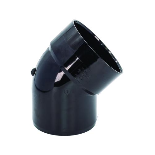 135* OBend Bottom Push Fit Black