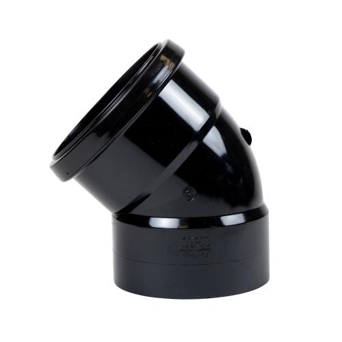 135* OBend Top Push Fit Black