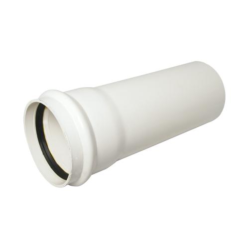 4m Single Socket Pipe Push Fit White
