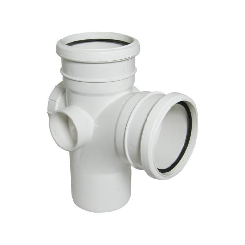 92.5* Access Branch Double Socket Push Fit White