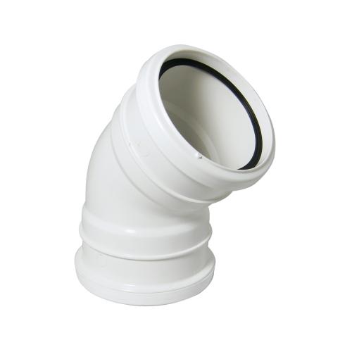 135* Bend Double Socket Push Fit White