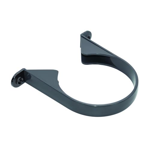 Pipe Clip Push Fit Anthracite Grey