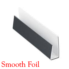 Freefoam 10mm 'J' Starter Trim Smooth Foil Anthracite Grey RAL 7016 - 5m