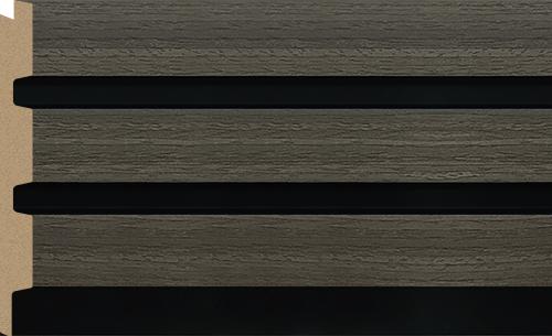 Sulcado 3 Slat Panel Grey Oak 122mm x 12mm x 2.6m (Large)