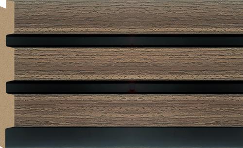 Sulcado 3 Slat Panel Walnut 122mm x 12mm x 2.6m (Large)