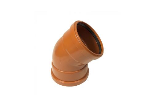 160mm Underground 45 Degree Bend Double Socket