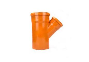 160mm x 110mm Underground 45 Degree Junction Double Socket