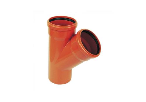 160mm Underground 45 Degree Junction Double Socket
