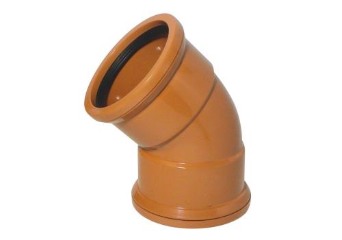 110mm Underground Bend Double Socket 45 Degree