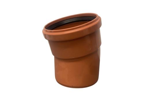 110mm Underground Bend Single Socket 15 Degree