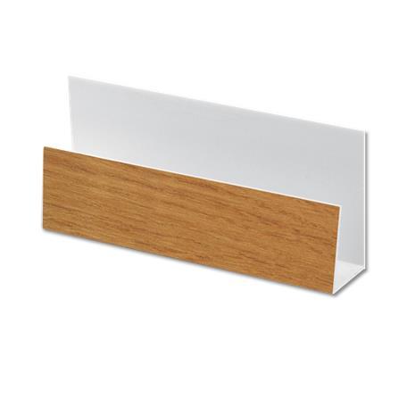 uPVC Universal Channel for Shiplap Cladding - Irish Oak 5m