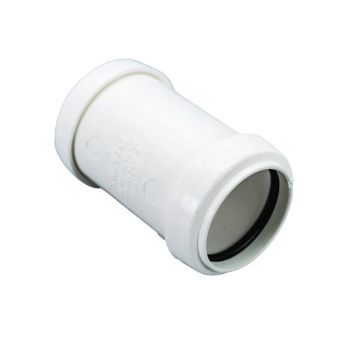 32mm Straight Coupler Push Fit White