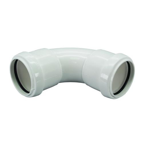 40mm Swept Bend 92.5* Push Fit White