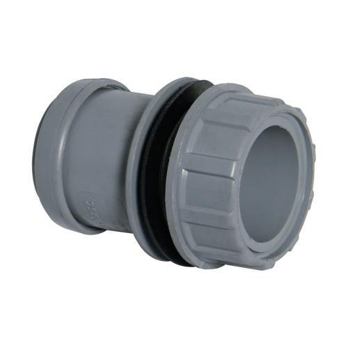 40mm Tank Connector Push Fit Grey