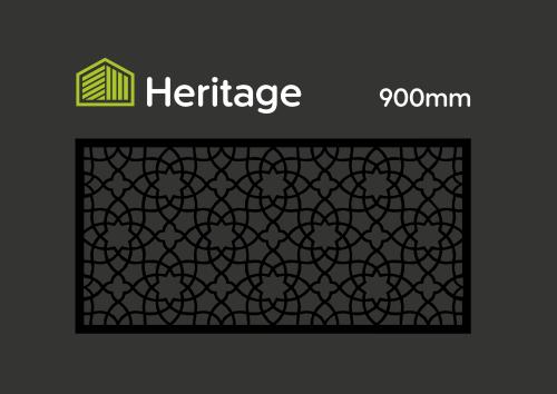 WPC - Composite Fence Screen - Heritage 900x18 @1.83m