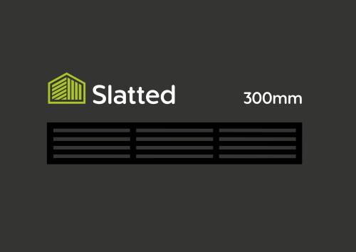 WPC - Composite Fence Screen - Slatted 300x18 @1.83m