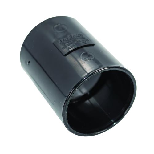 40mm Straight Coupler Solvent Black