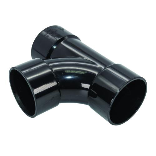 40mm Swept Tee Solvent Black