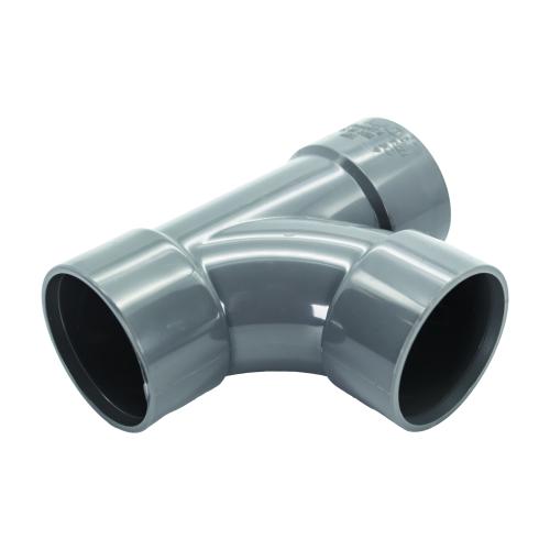 40mm Swept Tee Solvent Grey